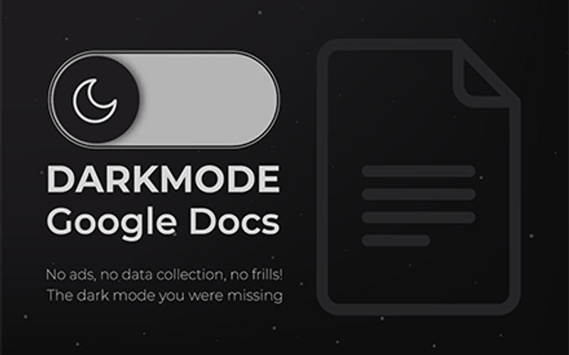 Google Docs Dark Mode 2025 screenshot