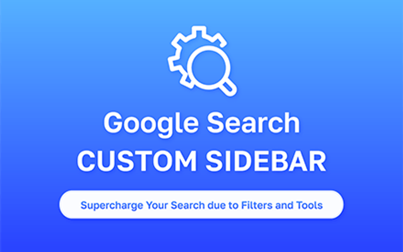 Google Search Custom Sidebar screenshot