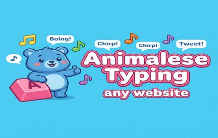 Keyboard Click Sounds promotional banner with typing sound effects tagline