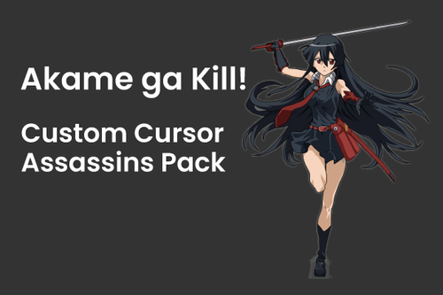 Akame ga Kill! Custom Cursor Assassins Pack