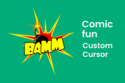 Custom Cursor for Windows App Comic Fun