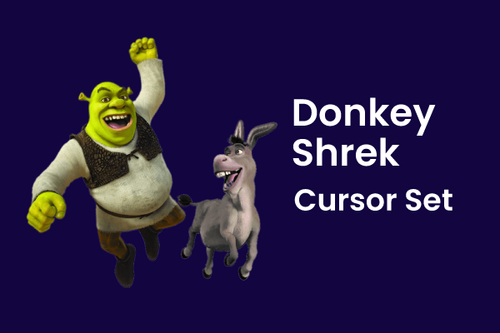 Donkey Shrek Cursor Set