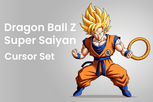 Dragon Ball Z Super Saiyan Cursor Set