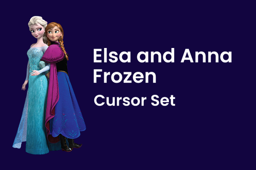 Elsa and Anna Frozen Cursor Set