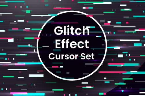 Glitch Effect Cursor Set