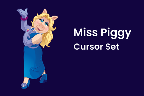 Miss Piggy Cursor Set