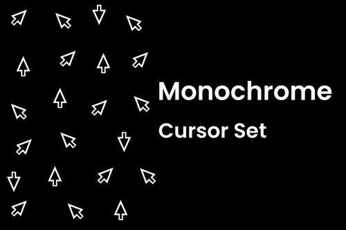 Monochrome Cursor Set