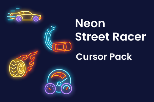 Neon Street Racer Cursor Pack