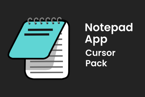 Notepad App Cursor Pack