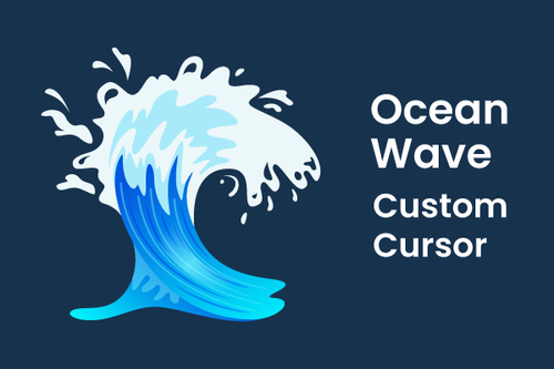 Ocean Wave Cursor Set