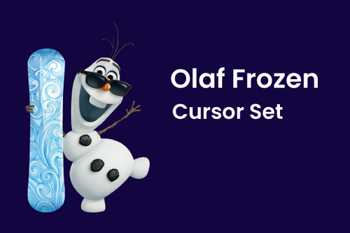 Olaf Frozen Cursor Set