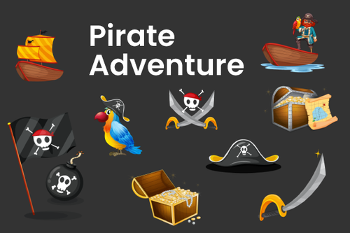 Pirate Adventure Cursor Collection