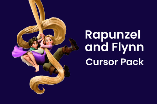 Rapunzel and Flynn Tangled Cursor Pack