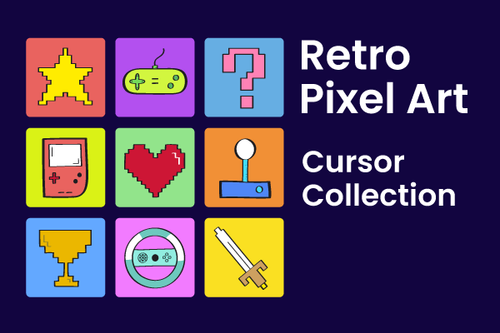 Retro Pixel Art Cursor Collection