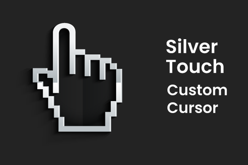 Custom Cursor for Windows 11 Silver Touch