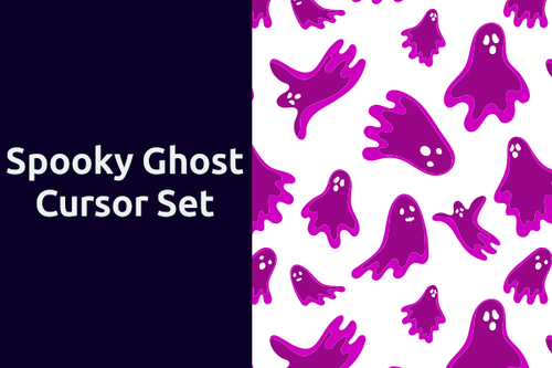 Spooky Ghost Cursor Set