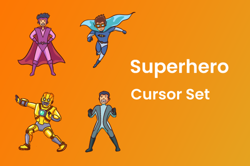 Superhero Cursor Set