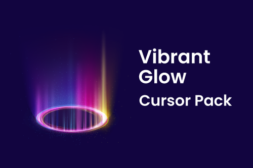 Custom Cursor for Windows App Vibrant Glow