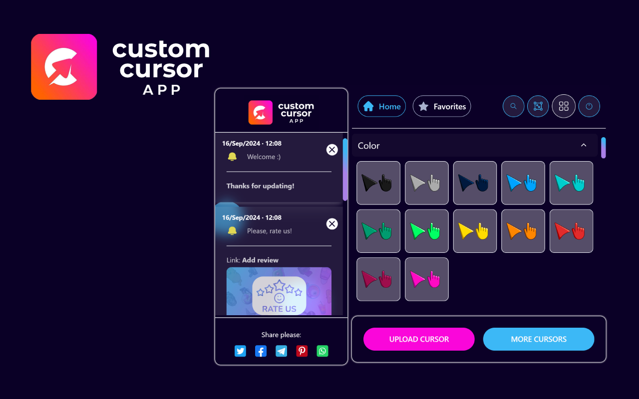 Custom Cursor App - Custom Cursors - Extensions